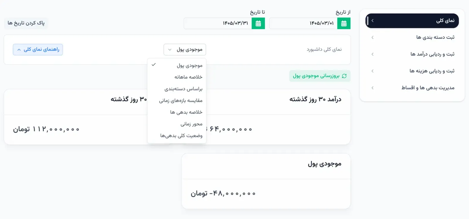 نمای کلی پی اف ام اَپ